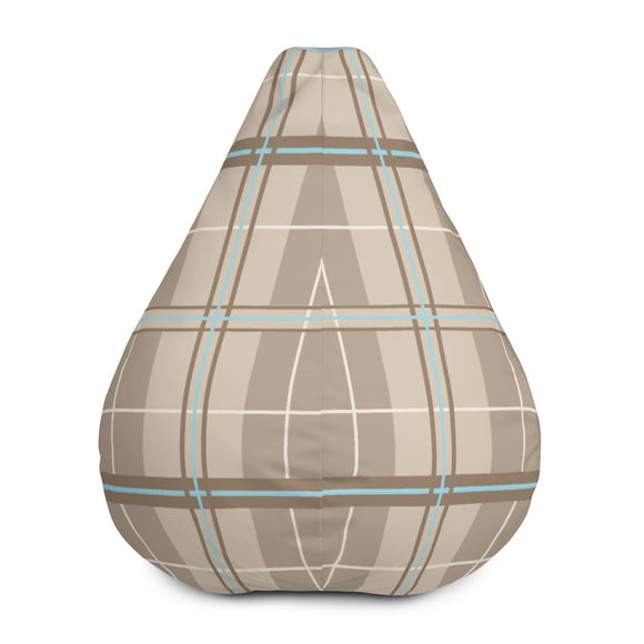 Plaid Bean Bag Chair Cover