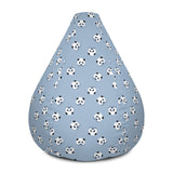 Blue Panda Bean Bag Chair Cover