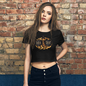 HALLOWEEN Women’s Leopard Pumpkin Crop Tee