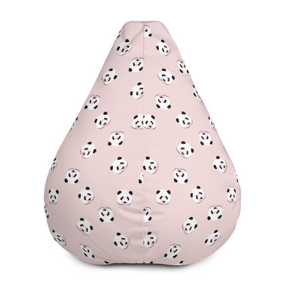 Pink Panda Bean Bag Chair Cover