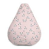 Pink Panda Bean Bag Chair Cover