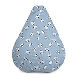 Blue Panda Bean Bag Chair Cover